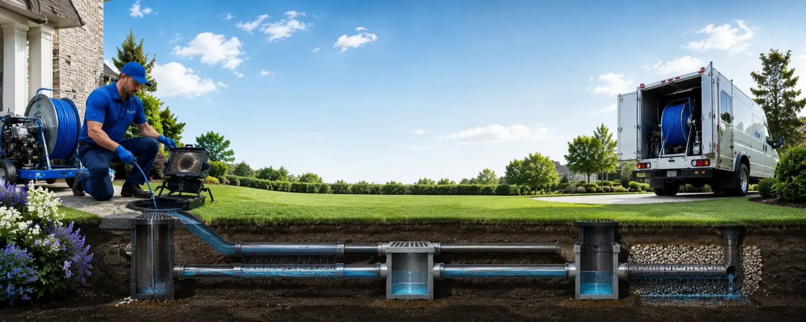 Outdoor drain cleaning information for Orient, NY